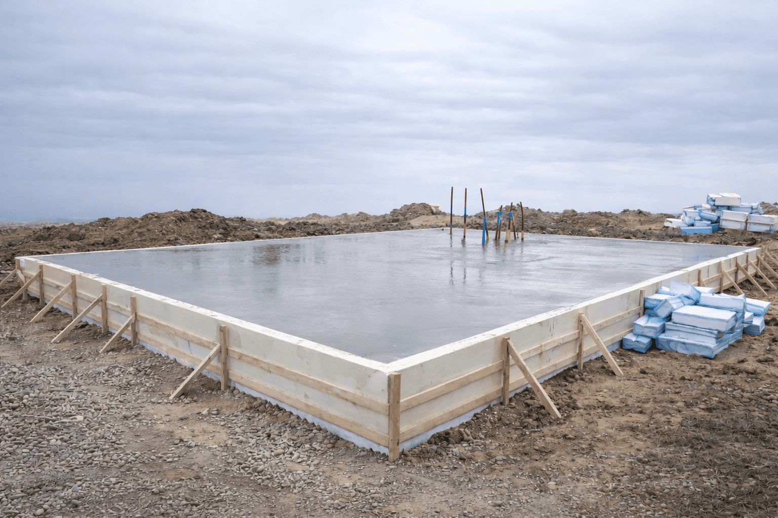 Foundation construction progress - stage 3